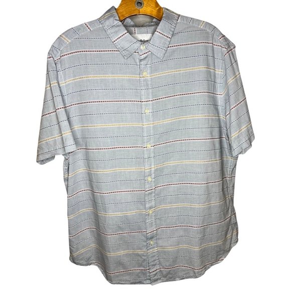 Spring/Summer Striped Short Sleeve Shirt by Goodfellow - L - Picture 1 of 3
